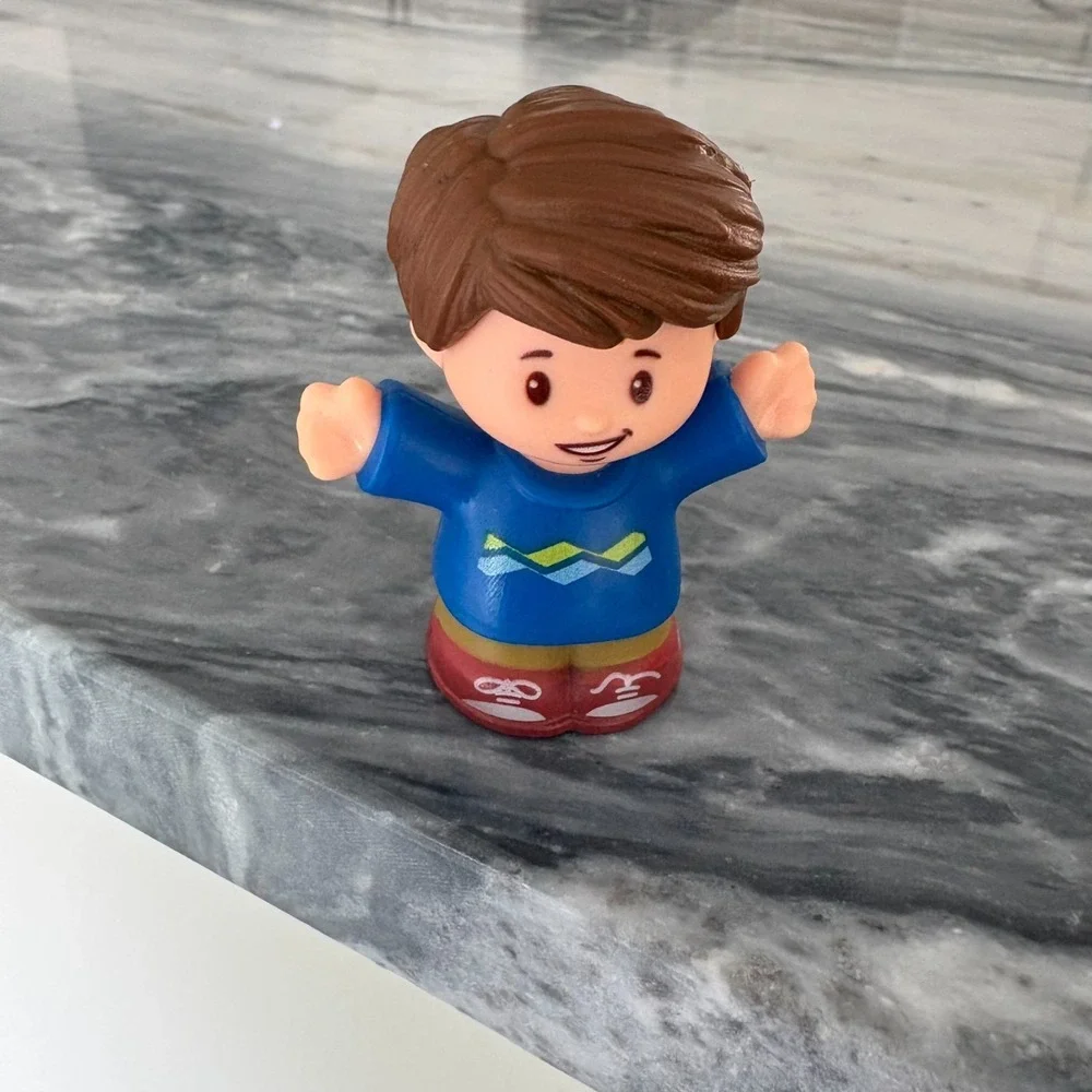 Fisher Price Little People JACK Figure BIG HELPERS HOME Blue Shirt Brown Hair‎